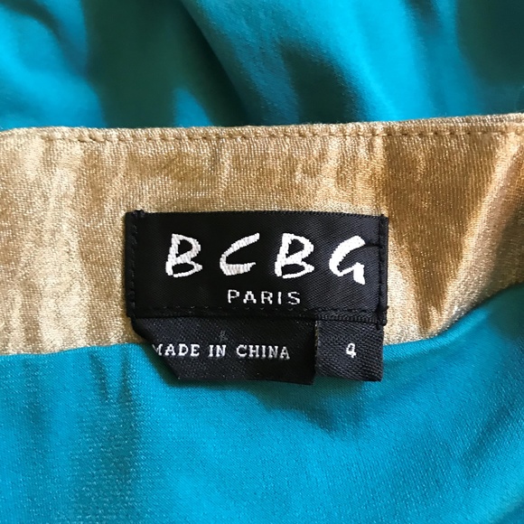 BCBG Paris Halter Blue Goddess Dress NWOT - Picture 9 of 9